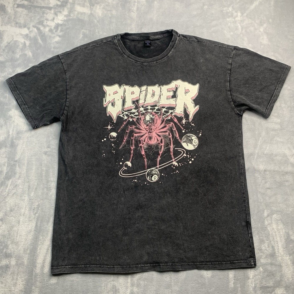 Romwe Spider T-shirt Men's‎ Size XL